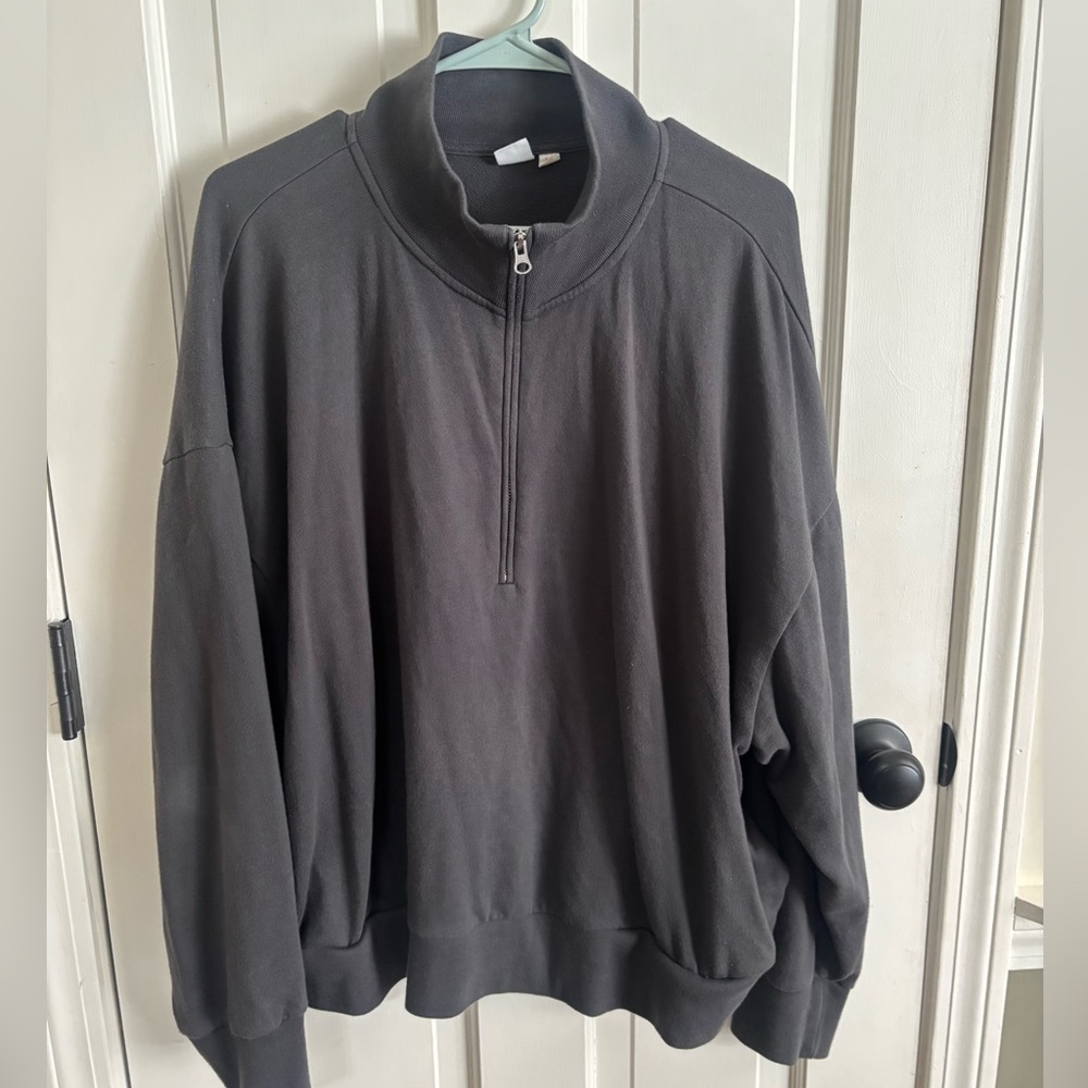 GAP Charcoal Zip-Up Sweater XL